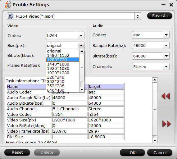 Settings for Galaxy YP-G70